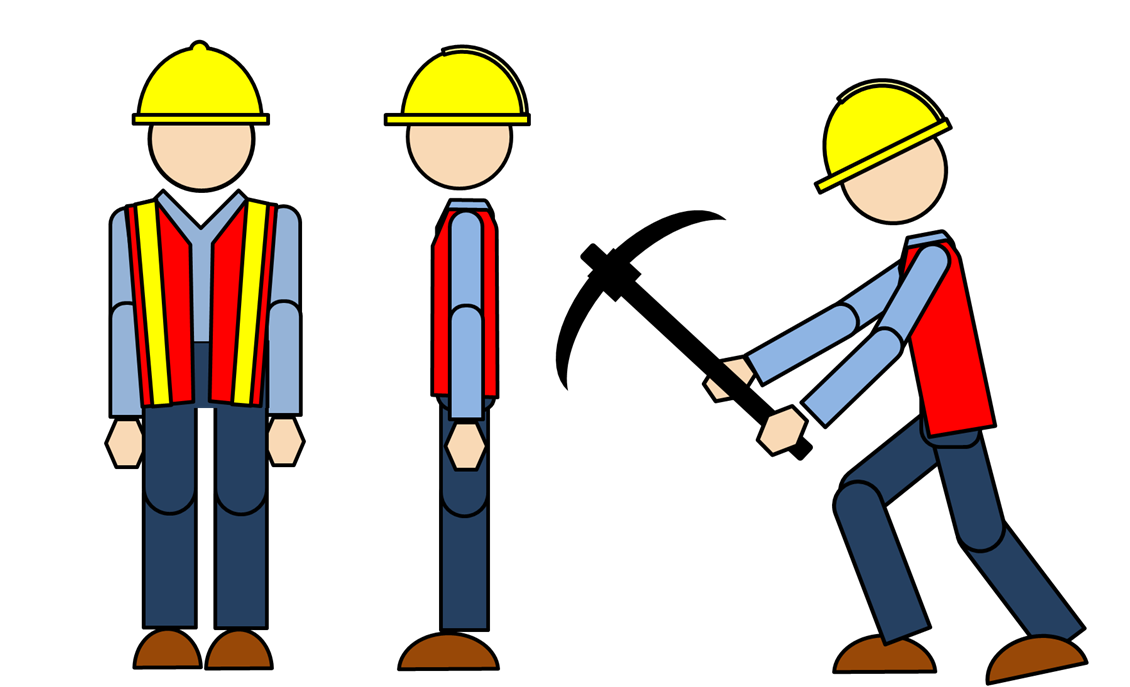 Road construction workers clipart free