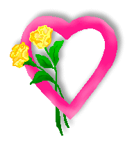 Valentine's Day Clip Art - Opened Hearts and Flowers