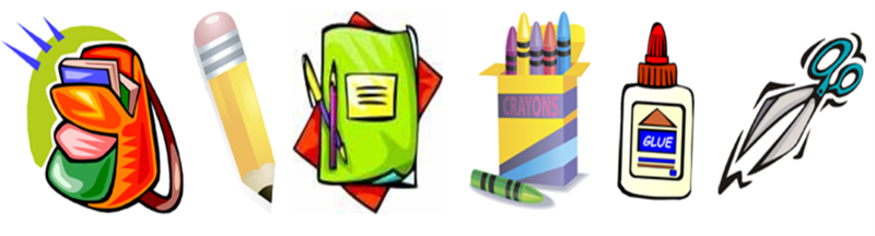 School Supplies List - Free Clipart Images