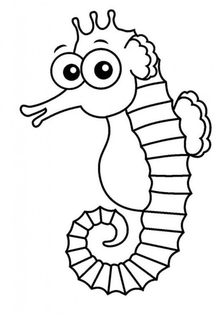 Sea Horse Coloring Page intended for Your own home - Cool Coloring ...