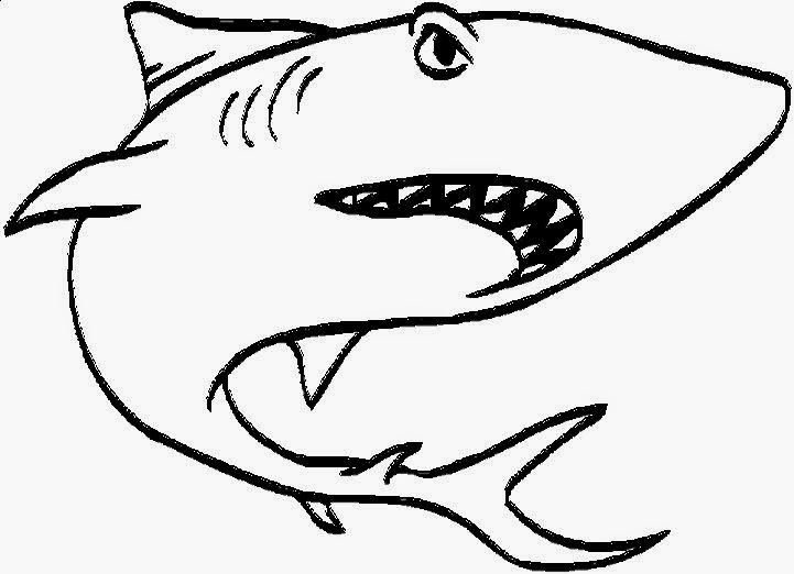 Coloring Pictures Of Sharks | Free Coloring Pictures