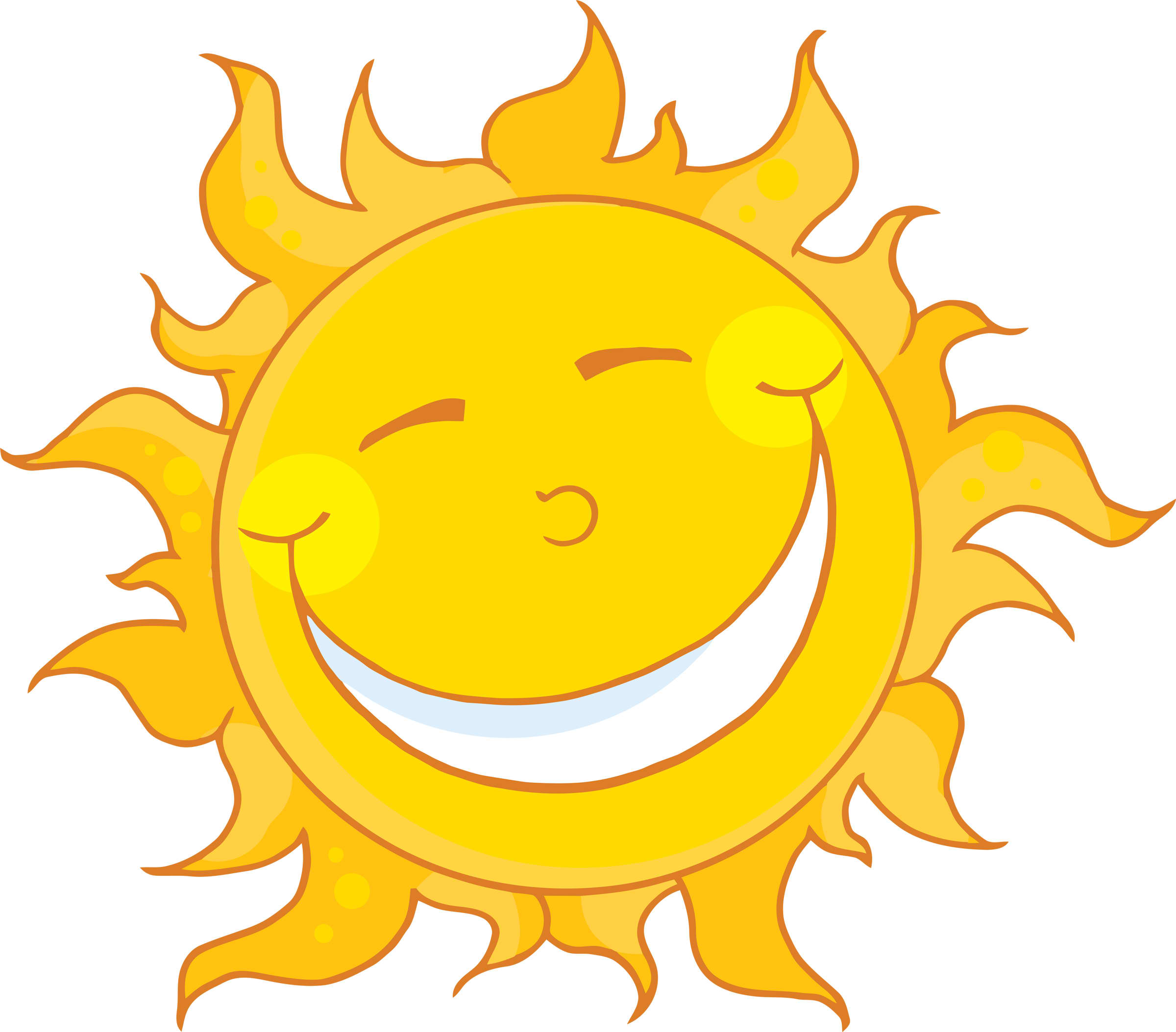 Happy Face Sun Clipart