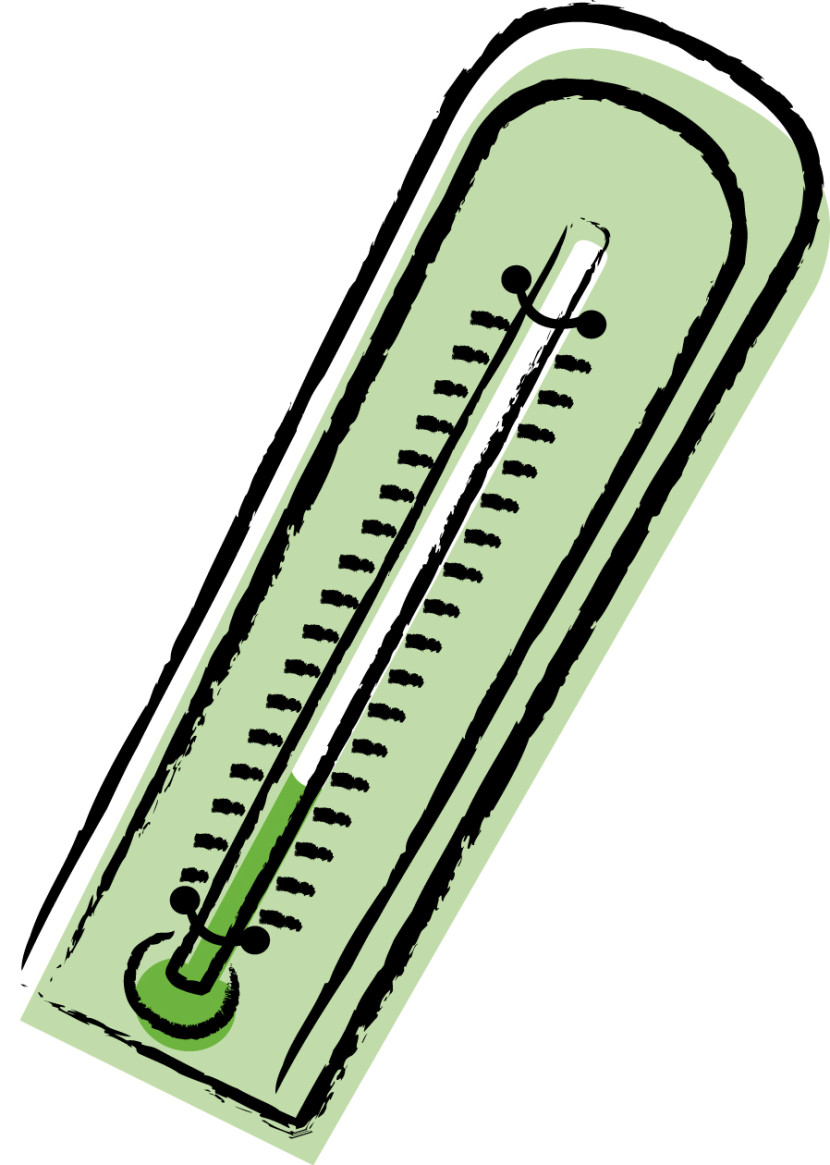 Clip art thermometer