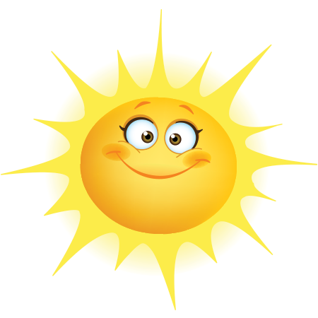 Sunshine Smiley - Facebook Symbols and Chat Emoticons
