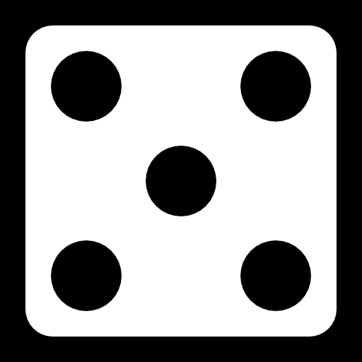 Dice 6 faces 5 icon | Game-