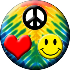 Peace Heart Smiley | TieDyes.