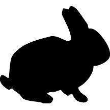 Rabbit Silhouette | Hydra Creations | Hydra Creations