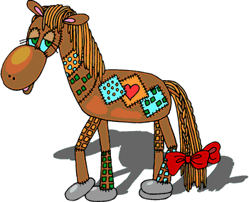 Classic Horse Cartoon Horse Clip Art quilted « « Classic Horse