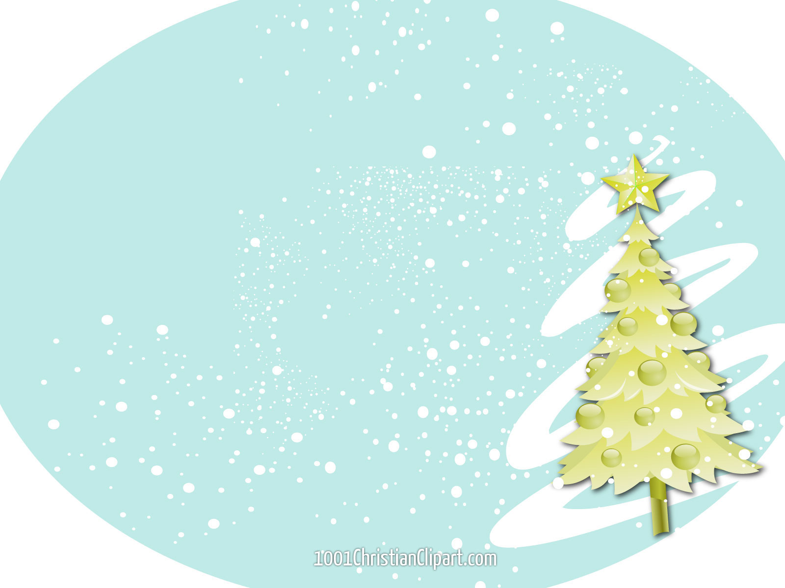 Christmas Tree And Snow | Christian Wallpaper, Christian Clip Art ...
