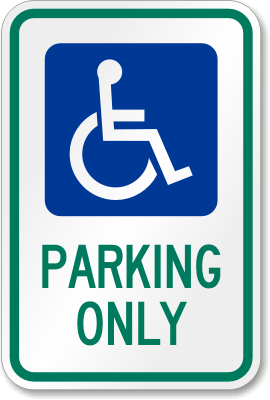 Ohio Handicapped Parking Sign, SKU: K-