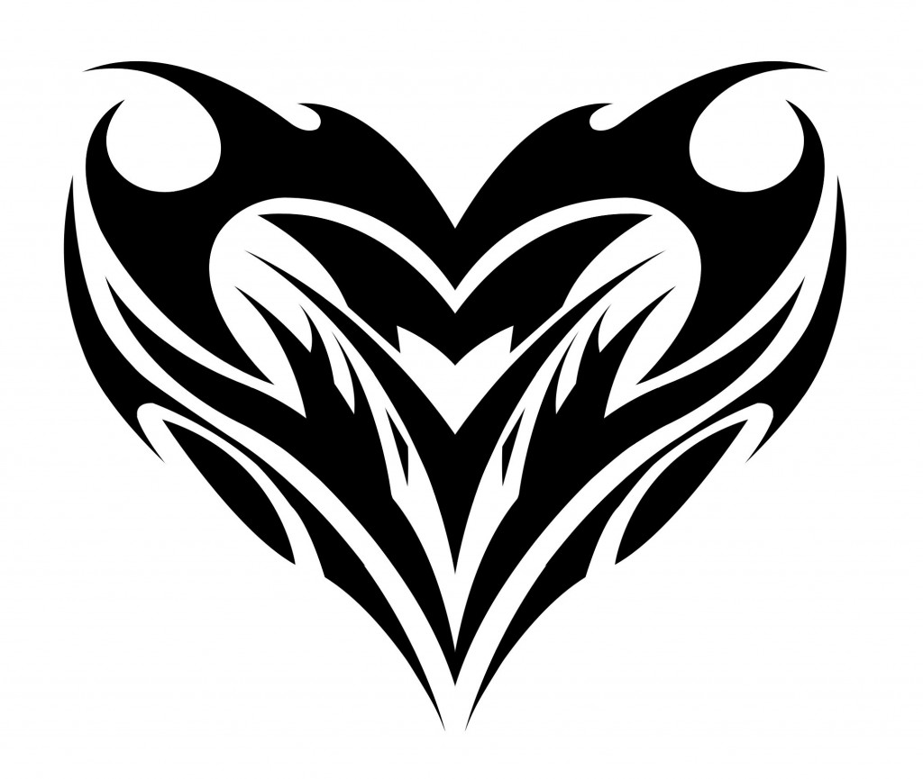 heart tribal tattoo designs idea | Tattoo Designs