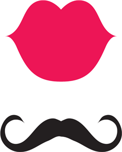 Silhouette Design Store - View Design #30079: lips and mustache