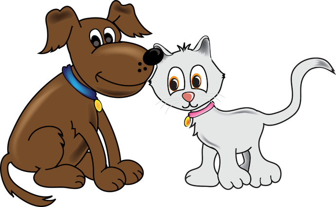 free clipart dog cat - photo #26