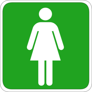 Woman Toilet Sign Clip Art - vector clip art online ...