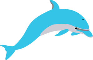 Dibujo de Delfín alegre para pintar o colorear