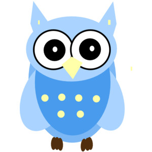 Blue Owl clip art - vector clip art online, royalty free & p ...