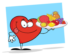 Healthy Food Clipart Image - The Healthy Heart Cartoon Character ...