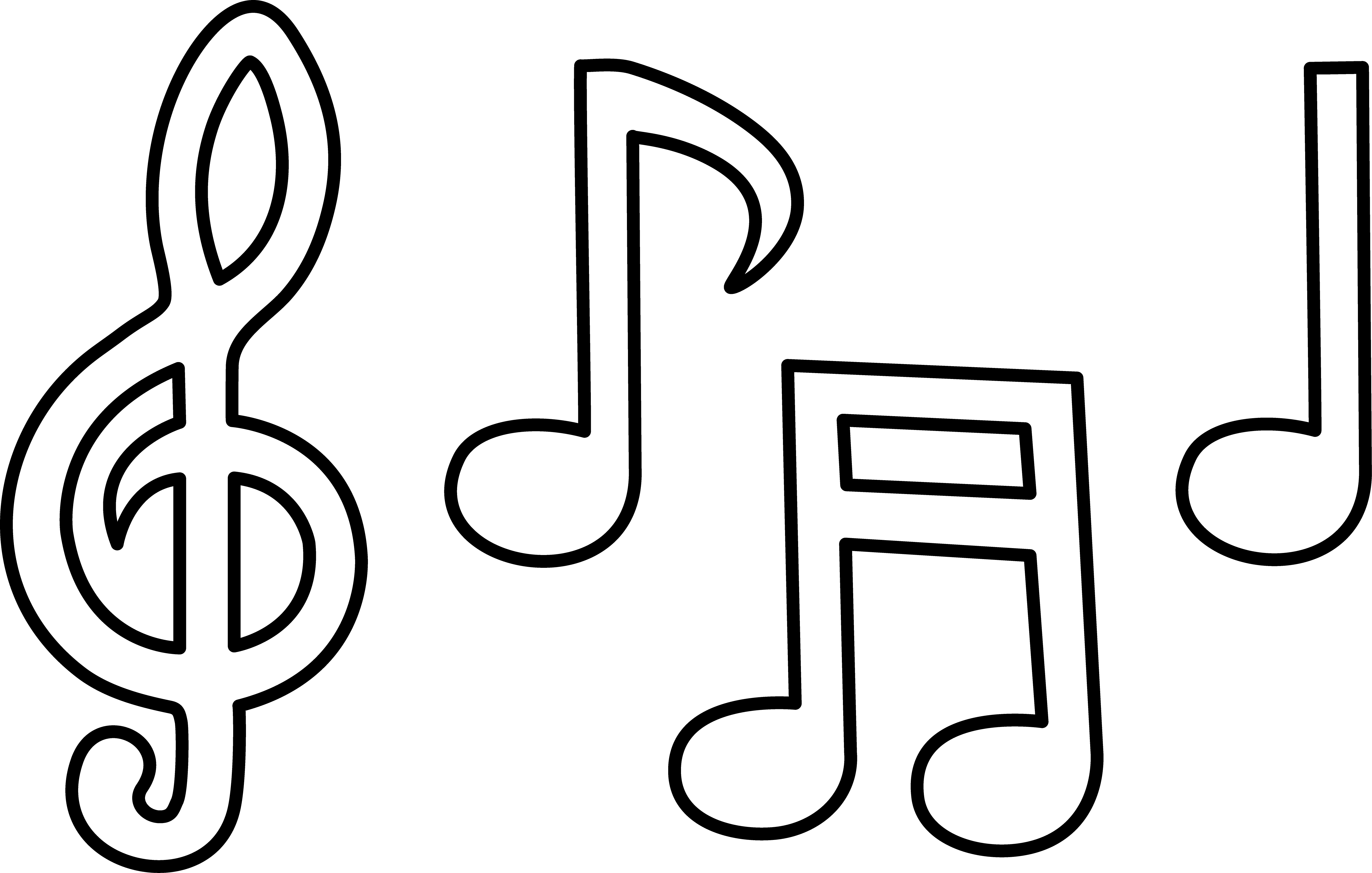 Music Note Outline