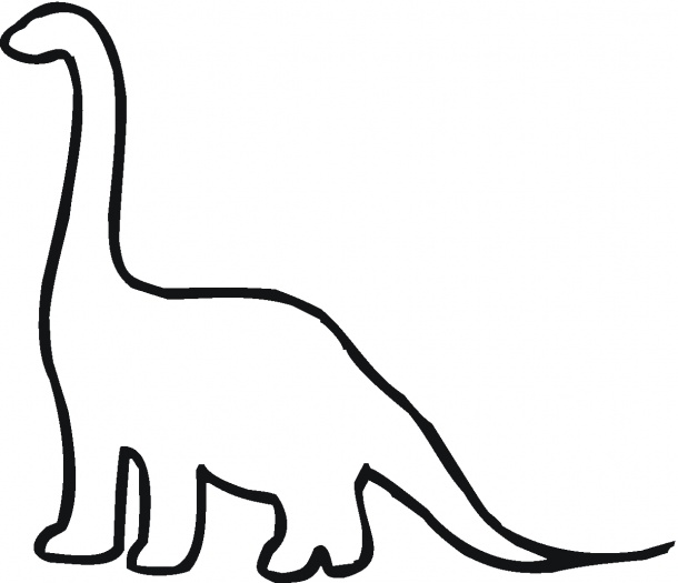 dinosaur clip art outline - photo #16
