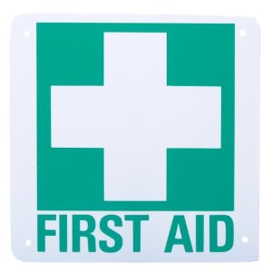 First Aid Symbol Safety Sign 7'' X 7'' Plastic: Health ...