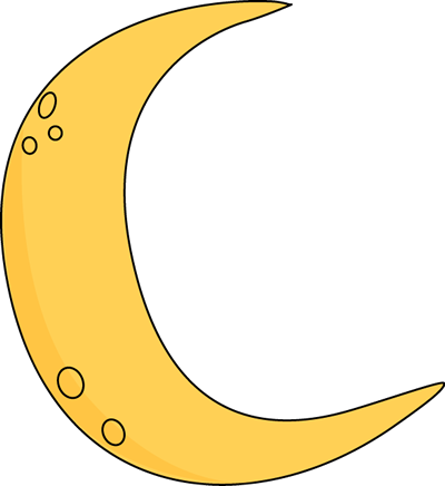 Crescent Moon Clip Art Image - Free Clipart Images