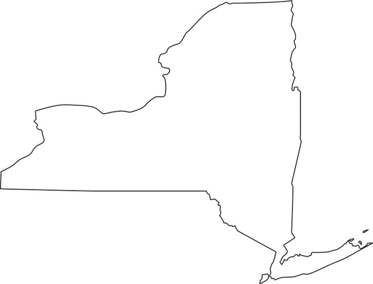 clip art new york state outline - photo #7
