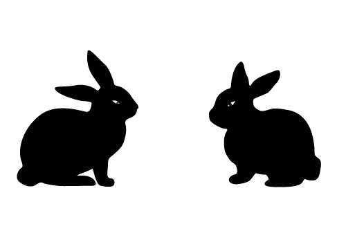 Easter 2015 Bunny Cartoons, Cake, Silhouette, Template Free |