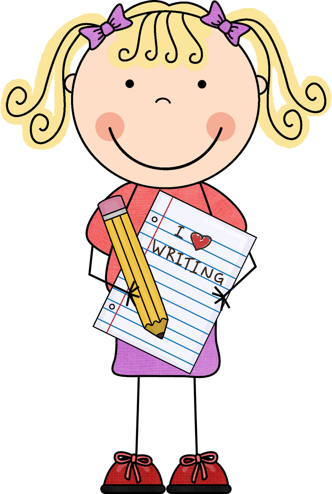 Children Writing Clipart