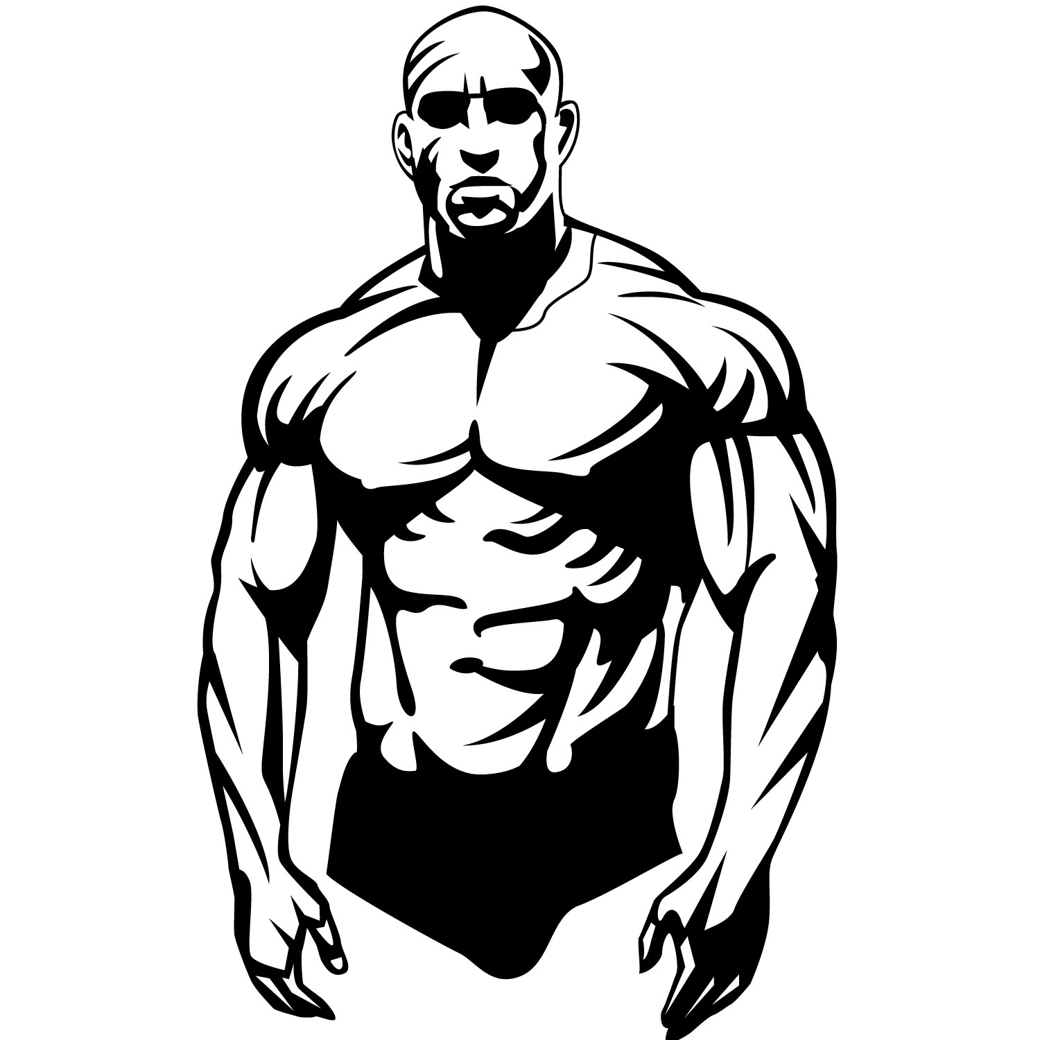 Body Builder Vector - ClipArt Best