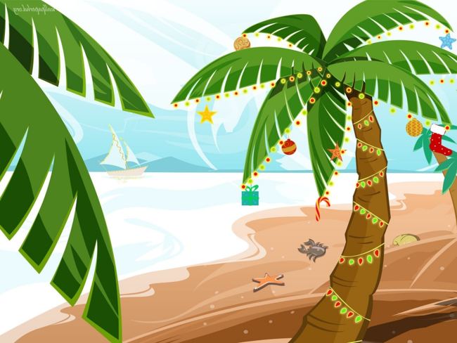 15+ Palm Tree With Christmas Lights Clipart