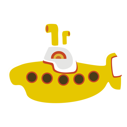 Cartoon submarine - Transparent PNG/SVG
