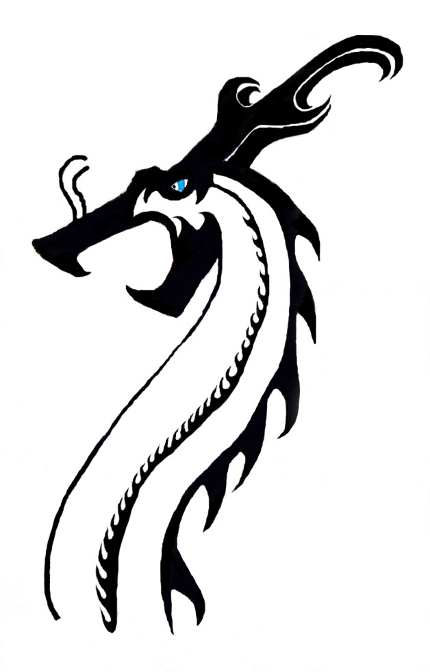Simple Chinese Dragon Design by roninvalkyrie