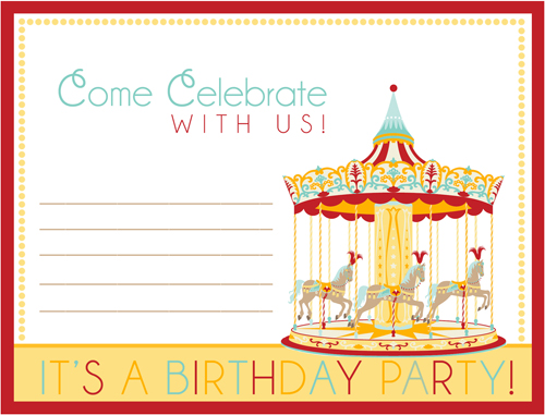 How to Host a Carnival Birthday Party: Free Printable Invite ...