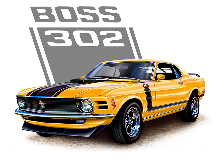 Muscle Car Drawing - ClipArt Best