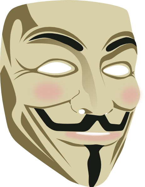 Guy Fawkes Mask clip art - vector clip art online, royalty free ...