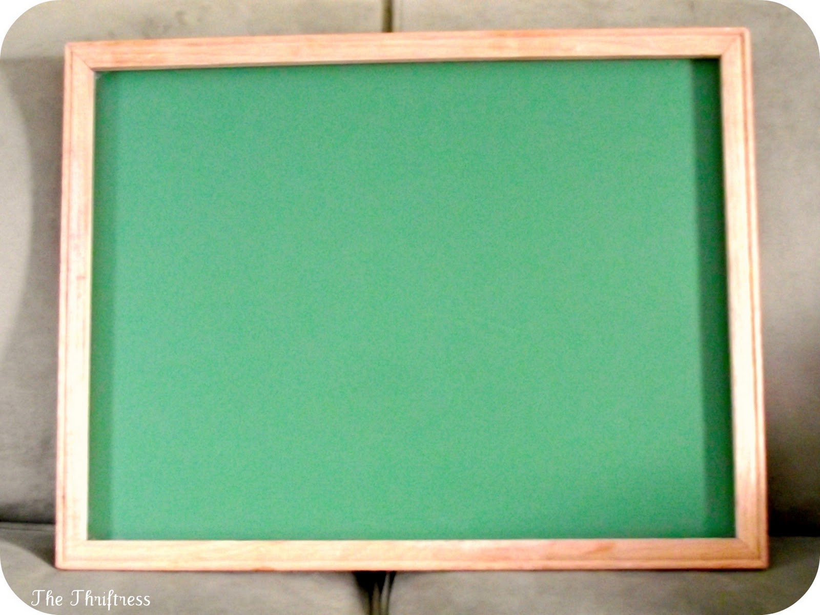 The Thriftress: A Green Chalkboard Makover