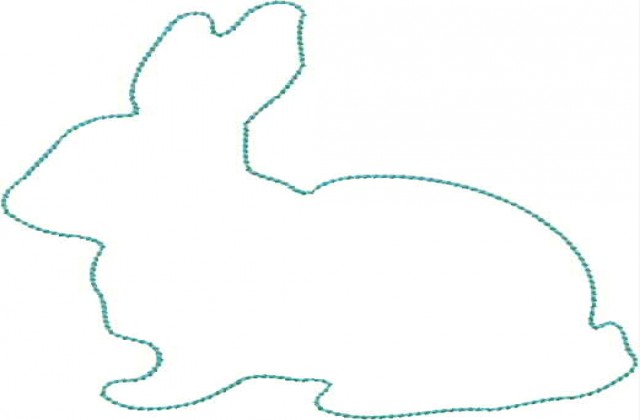 Easter Bunny Outline Clipart Best - Litle Pups