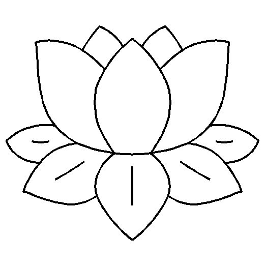 Lily Pad Outline Clipart