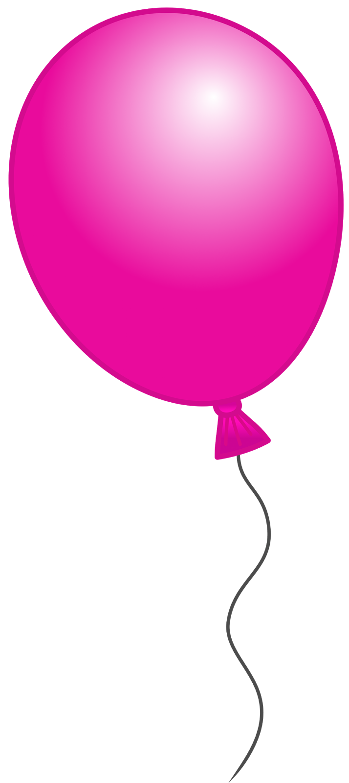 Pink birthday balloons clipart no background