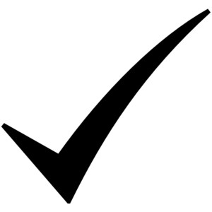 Clipart of check mark
