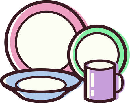 Clean Dishes Clipart