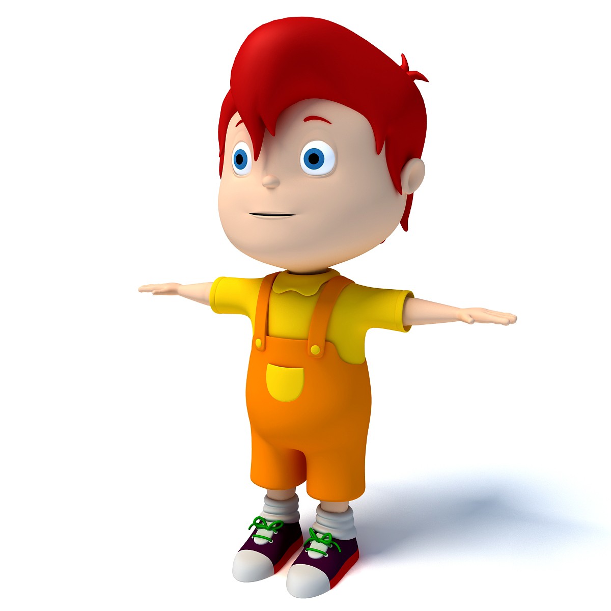 556 views 3D Cartoon Characters - Kid Character Model