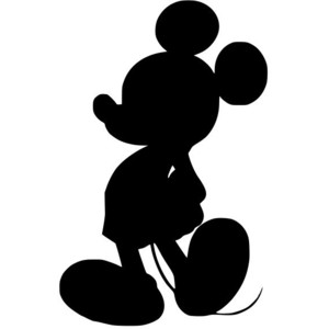 Mickey Mouse Silhouette Decal - Polyvore