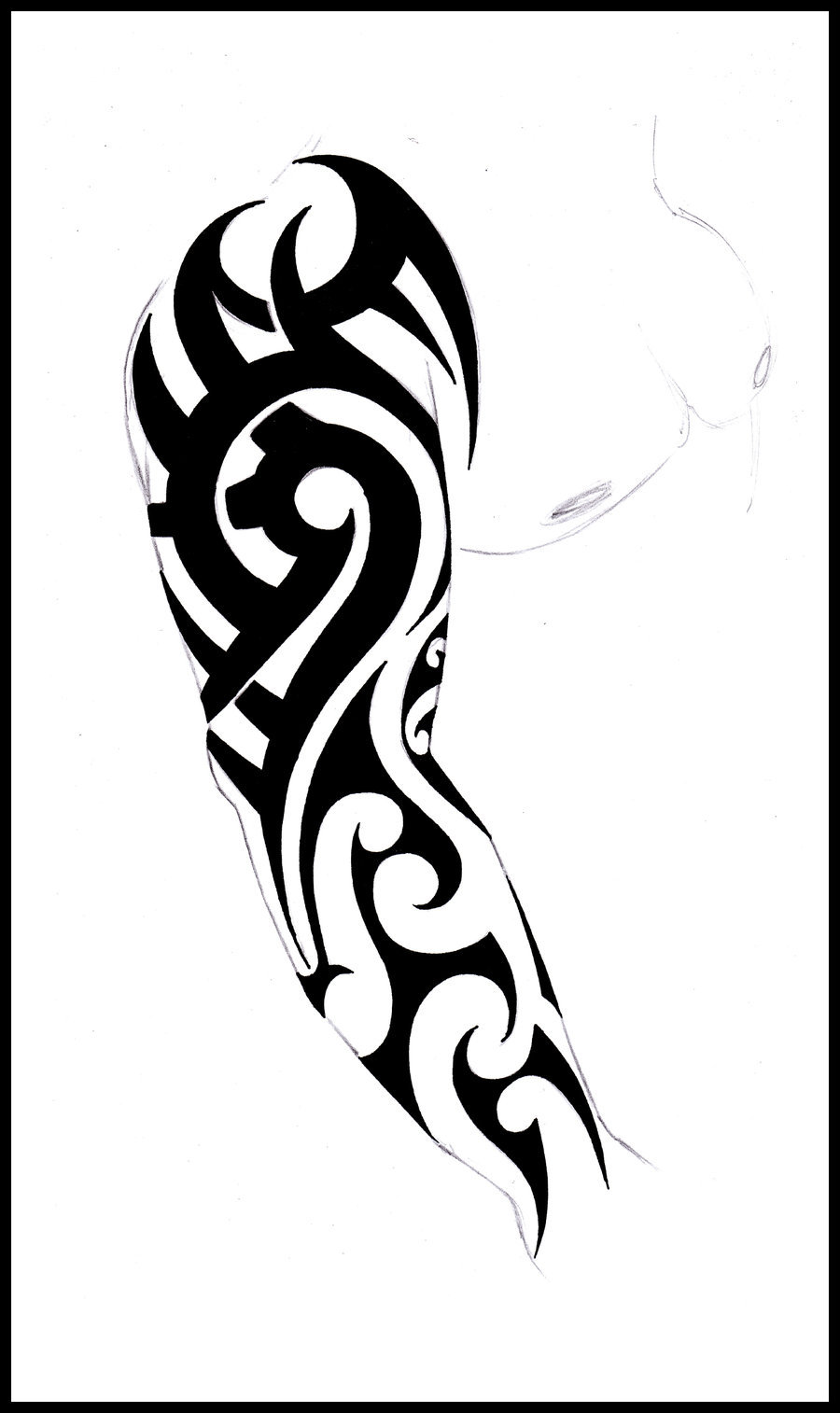 Tribal Aztec Tattoo Design For Men: Real Photo, Pictures, Images ...