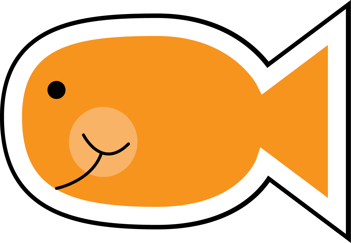 Goldfish Outline Clipart - Free Clipart Images