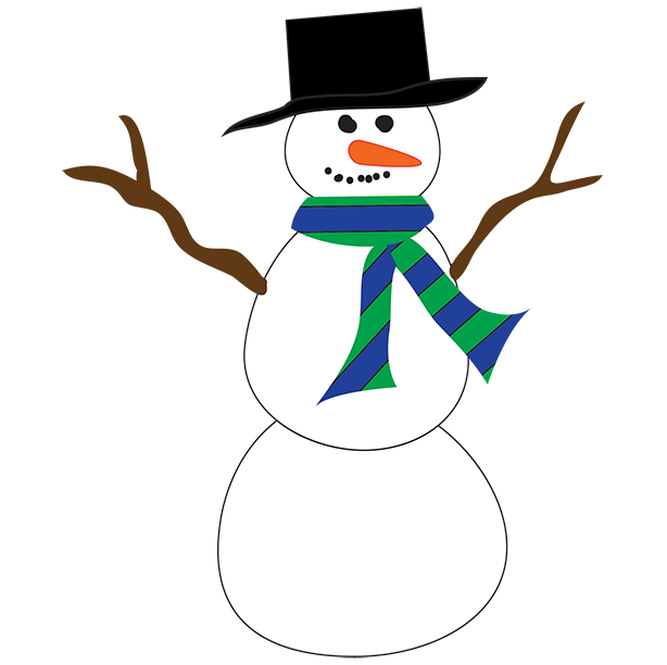 Clipart snowman free