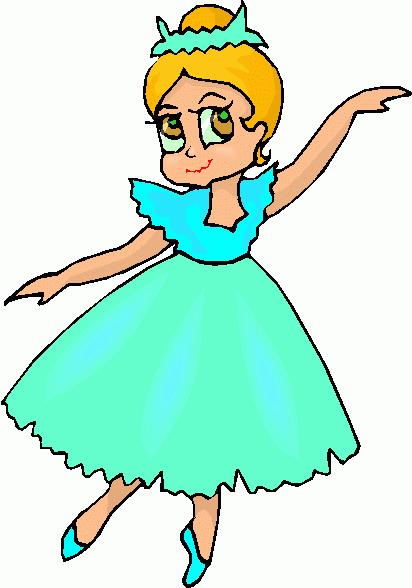 Girl In Dress Clipart