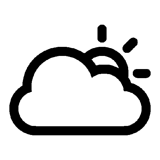 sunny to partly cloudy symbol icon | download free icons