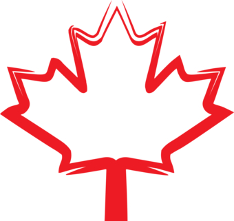 Red Canada Leaf Logo - ClipArt Best