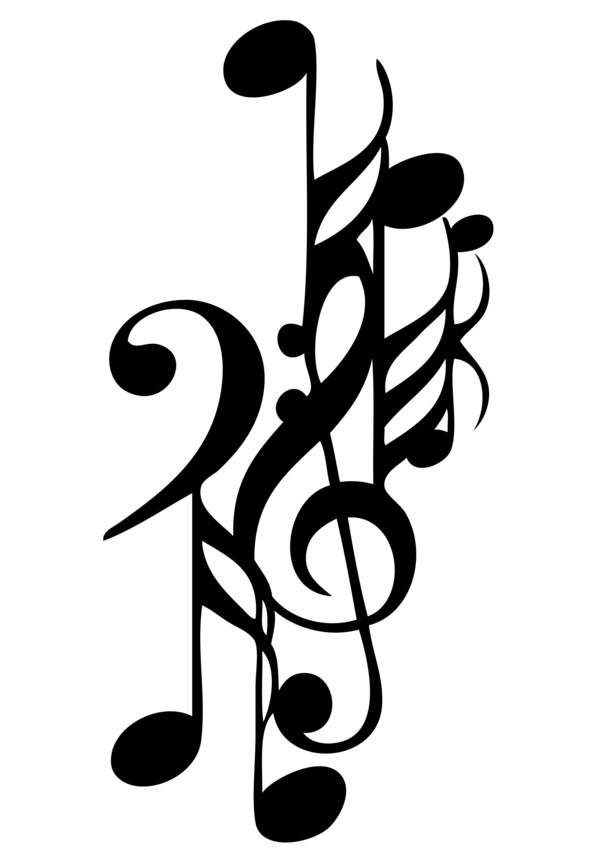 New Black Music Symbol Tattoo Designs: Real Photo, Pictures ...